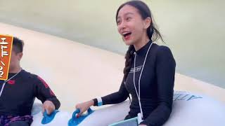 Angelababy冲浪翻车现场 | Angelababy Surf Rollover Scene