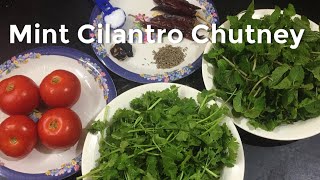 Mint Cilantro Chutney for Idli Dosa | Pudina Kothamalli chutney recipe | Pudina Kothimeera chutney