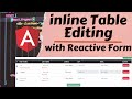 Inline Table Editing Using Reactive Form | angular tutorial | angular tutorial for beginners