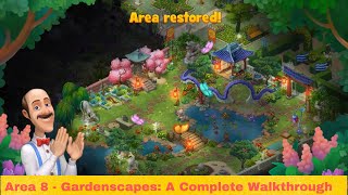 Gardenscapes Area 8 Walkthrough Complete