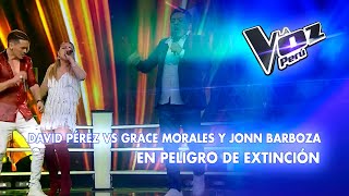 David Pérez vs Grace Morales y Jonn Barboza | En peligro de extinción | Batallas | 2023| La Voz Perú