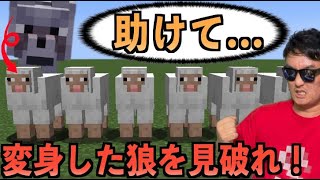 【マイクラ人狼】ヒツジに化けた人狼から村を守るゲームが爆笑だったww