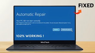 How To Fix Automatic Repair Loop in Windows 10 & 11 | Startup Repair Couldn't Repair Your PC (2024)