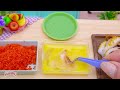 catch and cook miniature stir fried octopus with chili sauce in mini kitchen yummy seafood recipe