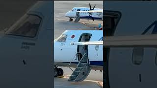 エントリードア・オープン、指差し確認＆タラップ接続！ANA WINGS Bombardier DHC-8-402Q Dash 8 大阪国際（伊丹）空港 #Shorts