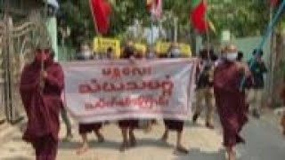 Protesters take Mandalay streets despite crackdown