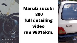 Maruti Suzuki 800 Model 1997  Full detailing  Car review in hindi