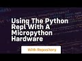 Using the python repl with a micropython hardware