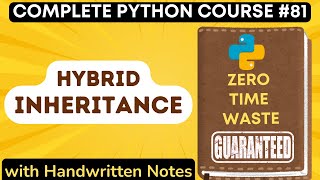 Hybrid Inheritance in Python with Notes | Python Tutorial - #81