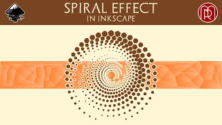 Inkscape 0.92 Tutorial: Spiral effect done with hexagons (ENG Sub)