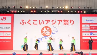 [4K] 小郡たなばたよさこい　ふくこいアジア祭り2022