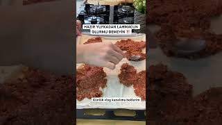 Hazır yufkadan lahmacun 🤌#lahmacun #iftar #yemektarifleri #yummy #shortsvideo #food #kolaytarifler