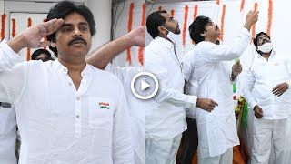 Pawan Kalyan 72nd Republic Day Celebrations at JanaSena Party Office || Hyderabad || Telugu Tonic