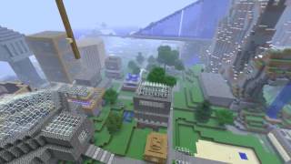 The Minecraft Source Server Showcase #2.5: Tower, Park, Greenhouse, 2 Houses and a Bridge