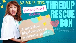 Was This Worth $65? ~ Thredup Rescue Box Unboxing ~ Women's Mixed Clothing Rescue Reject Mystery Box