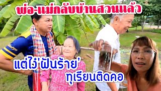 พ่อแม่กลับเข้าสวน แต่นอนฝันร้ายทุเรียนติดคอ #บ้านสวนกำภูEP801