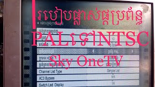 របៀបផ្លាស់ផ្តូប្រព័ន្ធPALទៅNTSC របស់ម៉ាសុីន SkyOneTV សម្រាប់នាក់ប្រើទូរទស្សន៍ជប៉ុន