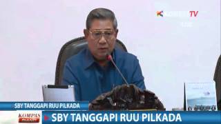 SBY Tegaskan Dukung Pilkada Langsung -Kompas Siang 15 September 2014