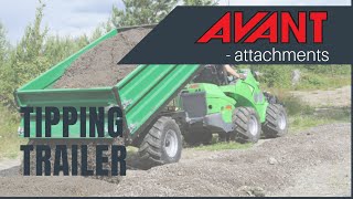 Avant attachments: Tipping Trailer