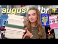 my august tbr 🍓📚✨🫐 romantasy, litfic, & more