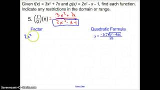 6.1 Operations of Functions