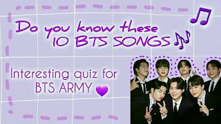 Do you know all these BTS SONGS💜 || Easy quiz for army! + My first video🎀