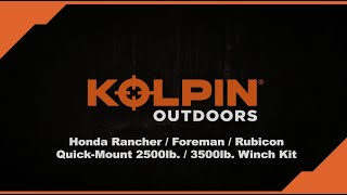 Kolpin Quick-Mount Winch Installation - Honda ATV