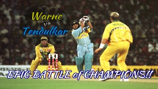 Sachin Tendulkar vs Shane Warne : RELIVE THE EPIC BATTLE OF CHAMPIONS!!!