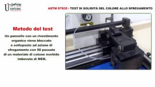 Test di solidità del colore allo sfregamento