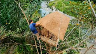 3 Days to Build a Luxurious Tree House, Camping Group Makes a Tree House in the Forest