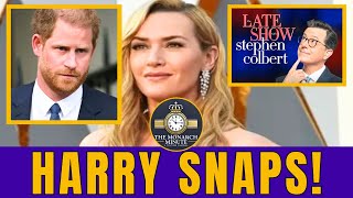 Prince Harry Storms Out After Kate Winslet Refuses to Call Him 'His Highness'