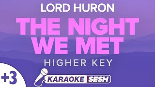 Lord Huron - The Night We Met (Higher Key) Karaoke