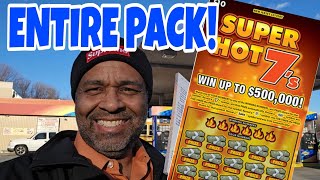 SUPER HOT 7'S NJ LOTTERY SCRATCH OFF TICKETS | ENTIRE PACK!