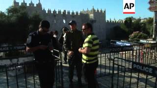 Israeli police step up security in Jerusalem's Old City