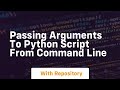 passing arguments to python script from command line