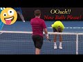 OUCH!! When Tennis Players Hit the Wrong Balls (Funny and Painful Nut Shots) | The Random Things