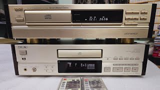 CD Sony 555ESJ và CD Denon 1650GL. Đầu đẹp, đọc tốt, có khiển, bảo hành mắt 30 ngày, miễn phí ship.