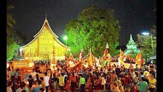 ແຮ່ເຮືອໄຟ - Light Boats Festival Luang Prabang 14 Oct 2019