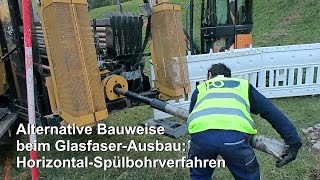 Glasfaser-Ausbau: Horizontal-Spülbohrverfahren als alternative Bauweise