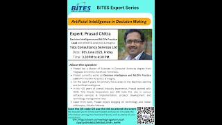 BES(BITES Expert Series) on 09/06/2023 Expert: Prasad Chitta, TCS,Bengaluru