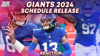 Giants 2024-25 Schedule Release + Hard Knocks Reaction