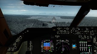 Anchorage PANC Landing | SSG B748 | XP12