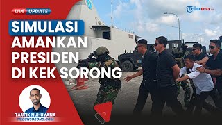 Koarmada III Gelar Simulasi Amankan Presiden RI Tinjau KEK Sorong: Hadang Massa yang Lakukan Demo