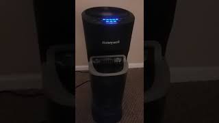 Honeywell top fill Tower humidifier with humidistat black