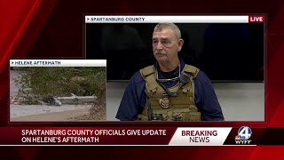 Tuesday: Spartanburg County update on Helene recovery