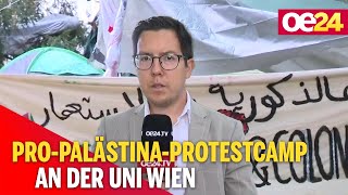 Pro-Palästina-Protestcamp an der Uni Wien