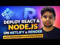 Deploy React & Node.js Website on Netlify & Render (2026 Guide)