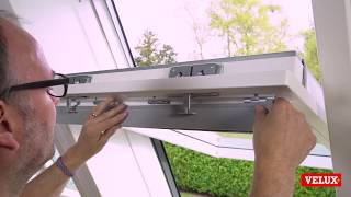 VELUX roof window, replacing air filter, flap foam and lubricating pivot hinge and lock