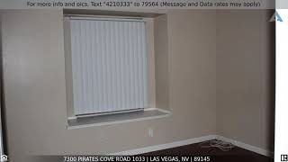 Priced at $850 - 7300 PIRATES COVE Road 1033, Las Vegas, NV 89145