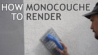 How To Monocouche Render A Wall - Rendering Tutorial - Monocouche Render Scratch